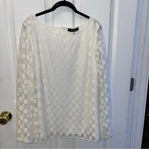 NNE WEST WOMENS LING SLEEVE BLOUSE XLG